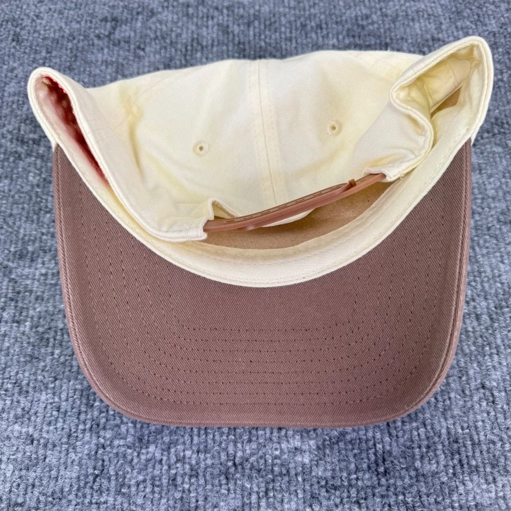 Paris City Hat American‎ Needle Cream Brown Two Tone Arch Logo Snapback Cap